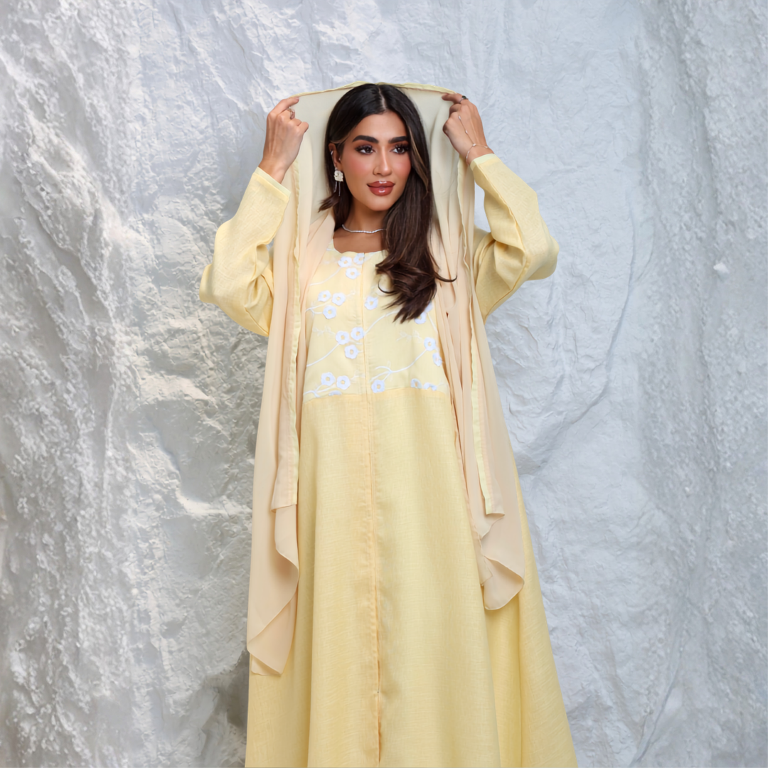 Fabric: Yellow Linen - A4
