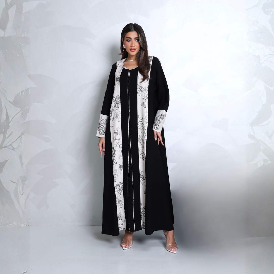 Fabric: Crepe with Tree Pattern - A8