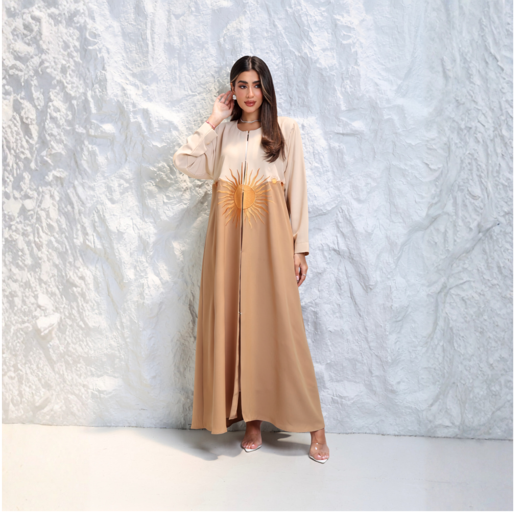 Fabric: Crepe with embroidery - A6