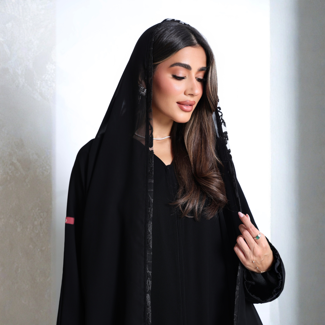 Fabric: Crepe with embroidered crepe - A2