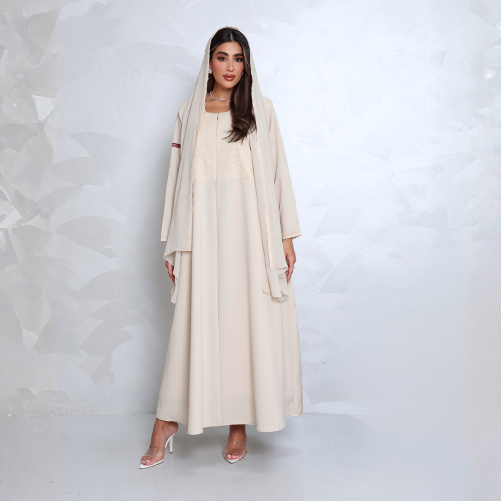 Fabric: Beige crepe - A3