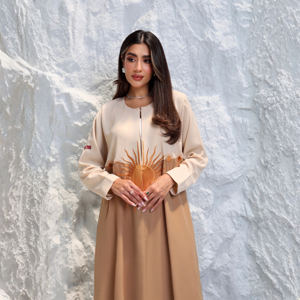 Fabric: Crepe with embroidery - A6