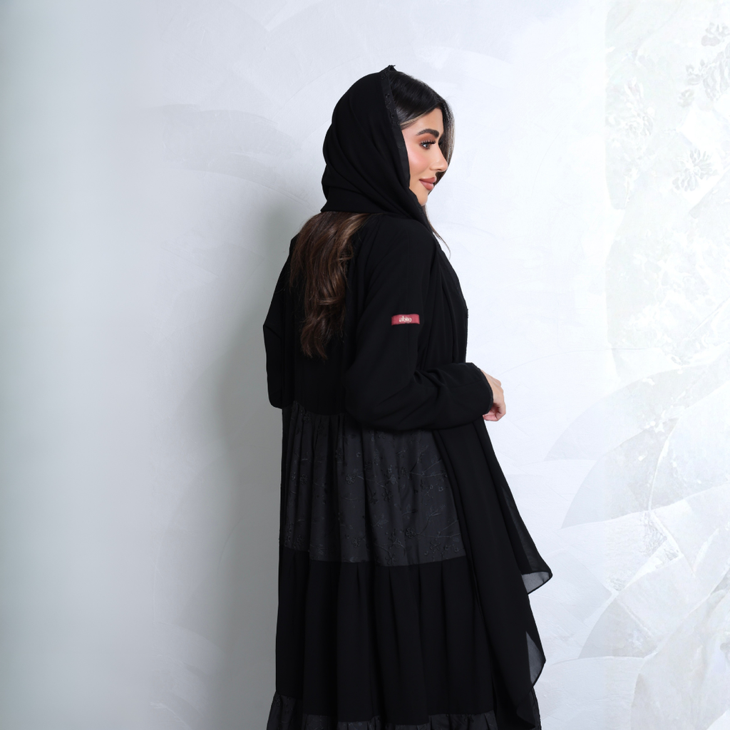 Fabric: Crepe with embroidered crepe - A10