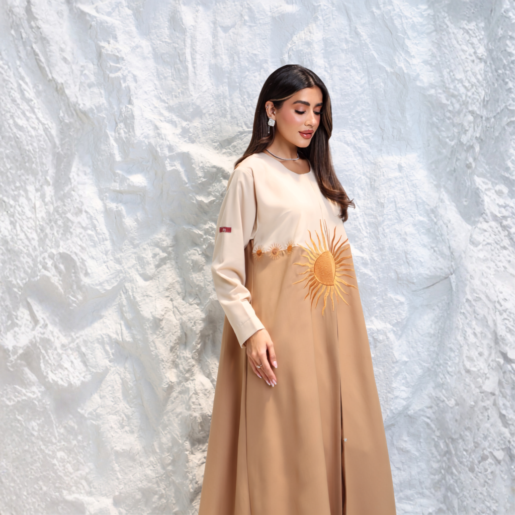 Fabric: Crepe with embroidery - A6