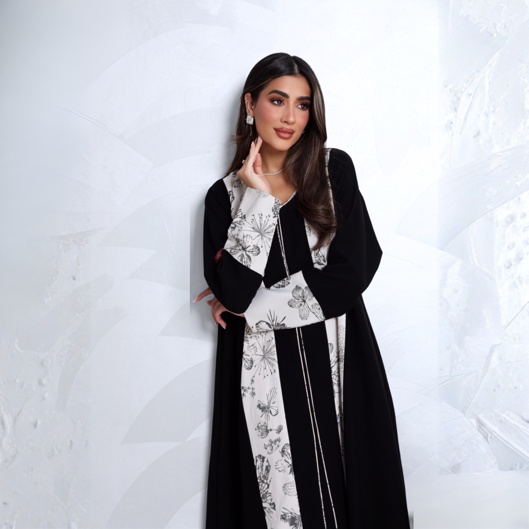 Fabric: Crepe with Tree Pattern - A8