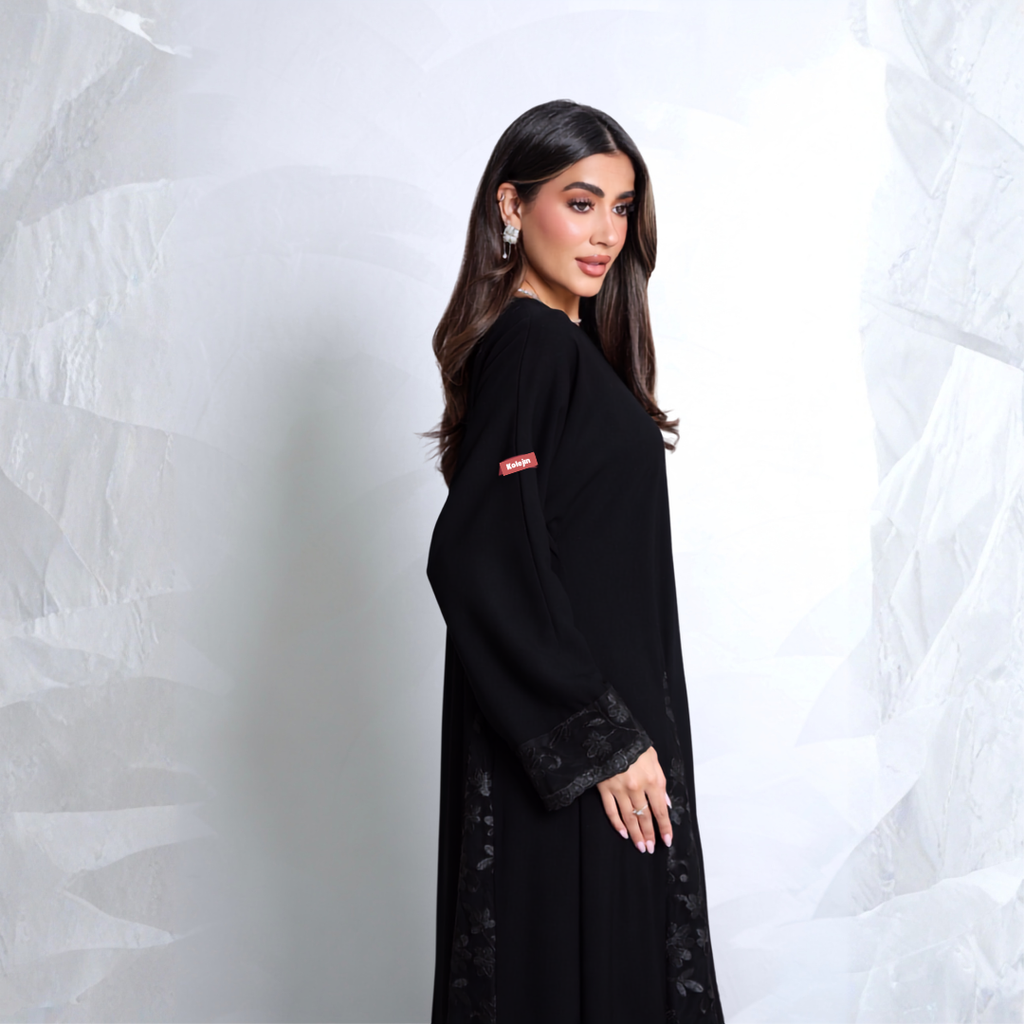 Fabric: Crepe with embroidered crepe - A2