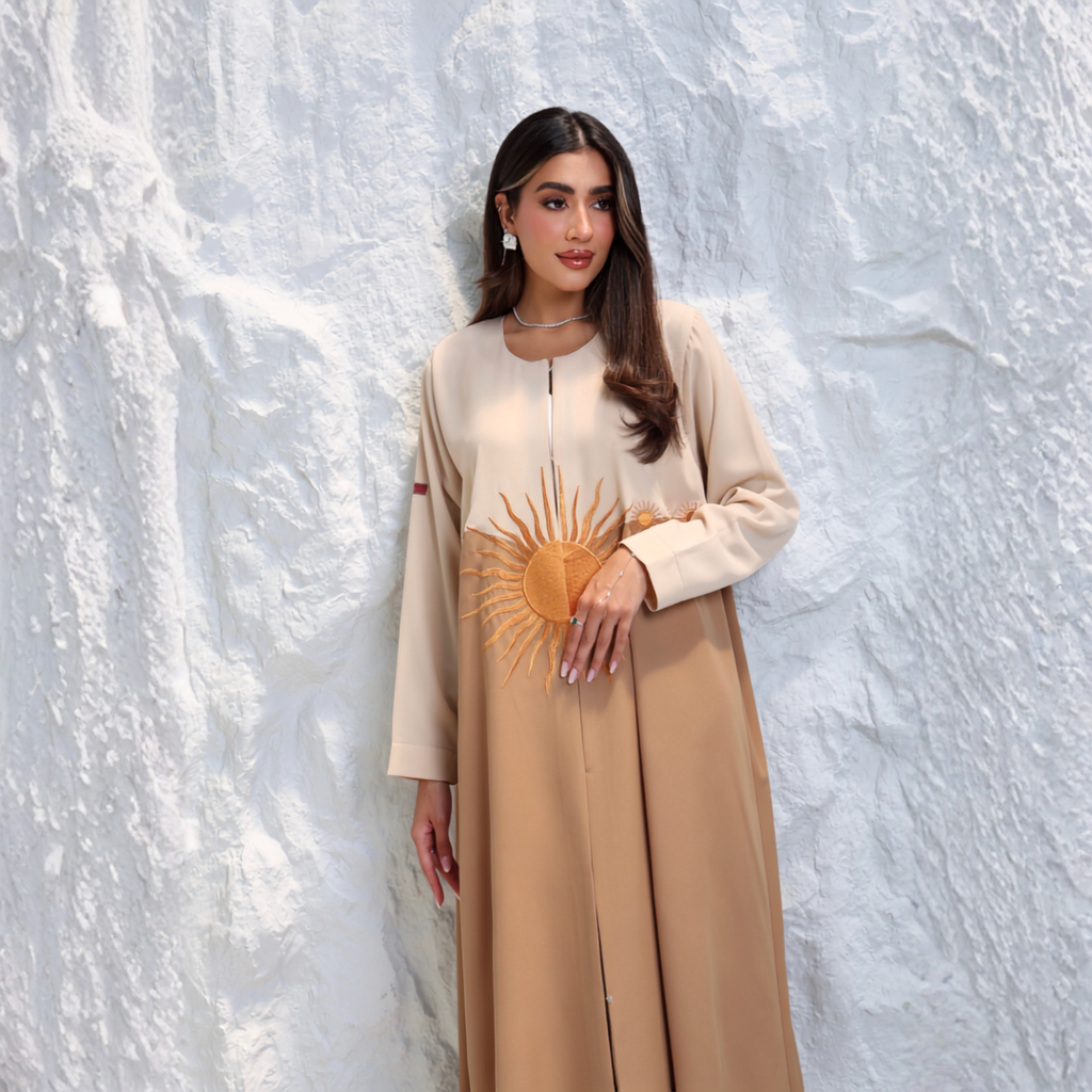Fabric: Crepe with embroidery - A6