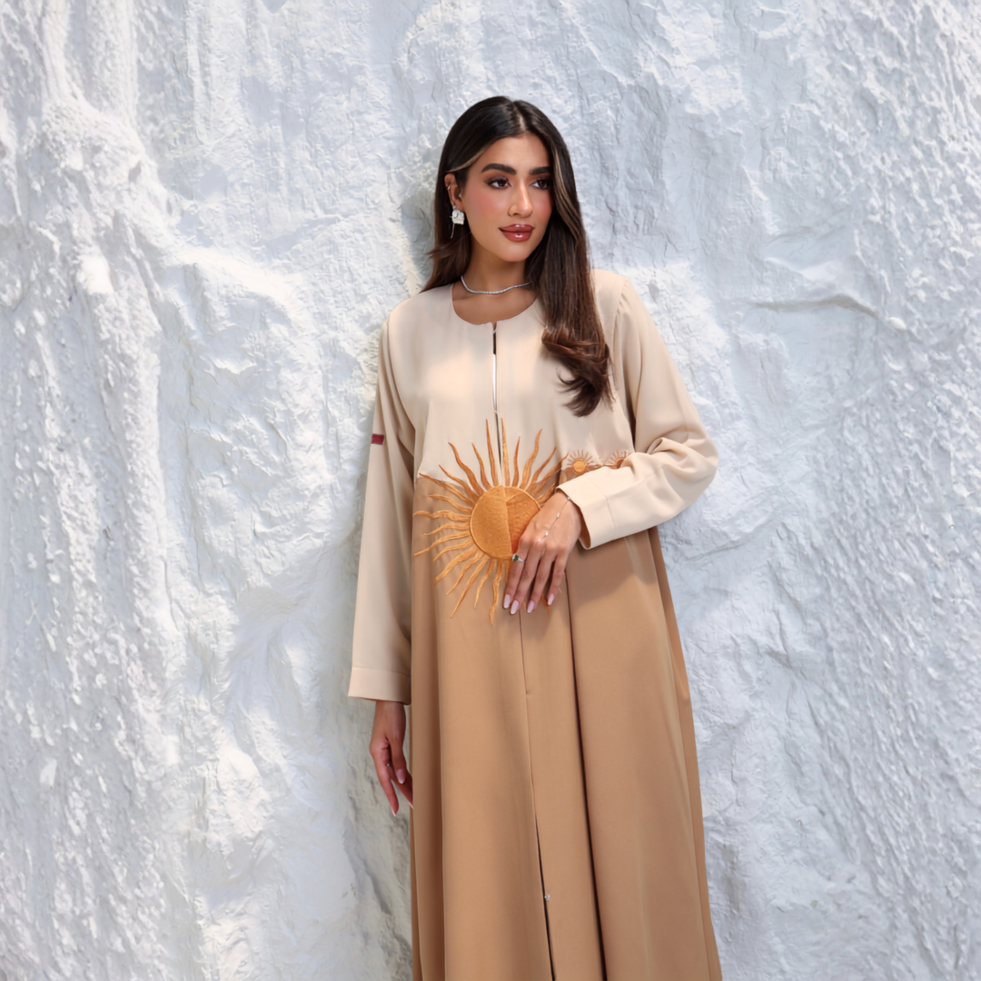 Fabric: Crepe with embroidery - A6